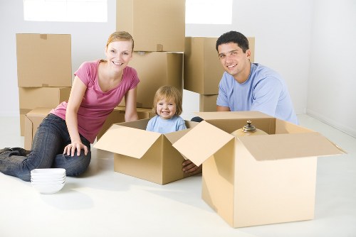 Careful packing of household items for a Wapping relocation