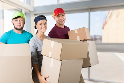 Professional removal team handling a residential move in Wapping