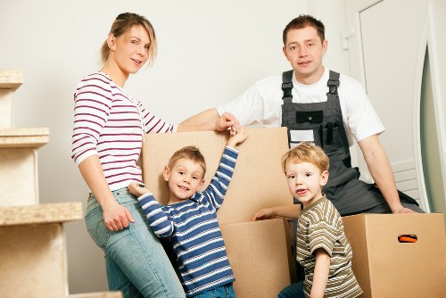 Careful loading of furniture into a removals van in Wapping