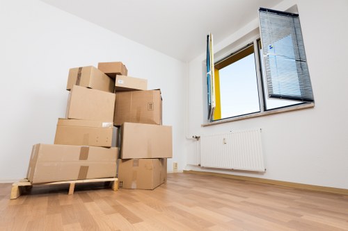 Residential furniture pick-up in a Wapping apartment building