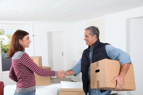 Careful packing and labeling for a house removal in Wapping