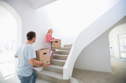 Large removal van supporting a home move in Wapping